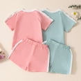thumbnail image 4 of Toddlers Kids Girls Boys Short Sleeve Top And Shorts 2 Piece Pajama Set,Active 6-24 Months 2T 3T 4T 5T 6T 7T 2-3 Years, 4 of 5