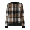 thumbnail image 6 of UQJfacai Girls Plaid Bomber Jacket Fall Lightweight Zip Up Shackets Winter Long Sleeve Casual Outerwear Coats with Pockets 5-15 Years, 6 of 6