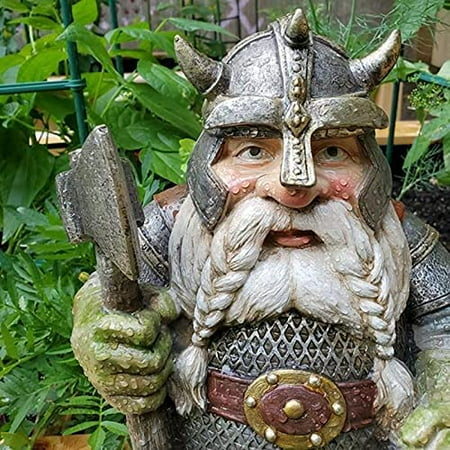 Viking Victor Nordique Nain Nain Statue Viking Nain De Jardin Resine Sculpture Jardin Cour Pont Decoration Anniversaire 17 Cm Walmart Canada