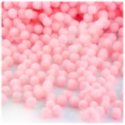 Polyester Pom Poms, solid Color, 7mm, 1000-pc, Light Pink