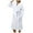 White, variant on Celivon Terry Cloth Robes For Women Spring Autumn Long Pajamas Smooth Water Absorbing Quick Drying Nightgown Bathrobe