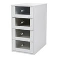 thumbnail image 5 of Impressions Vanity Slaystation Drawer Chests Makeup Vanity Wooden Storage Unit (Bright White), 5 of 5