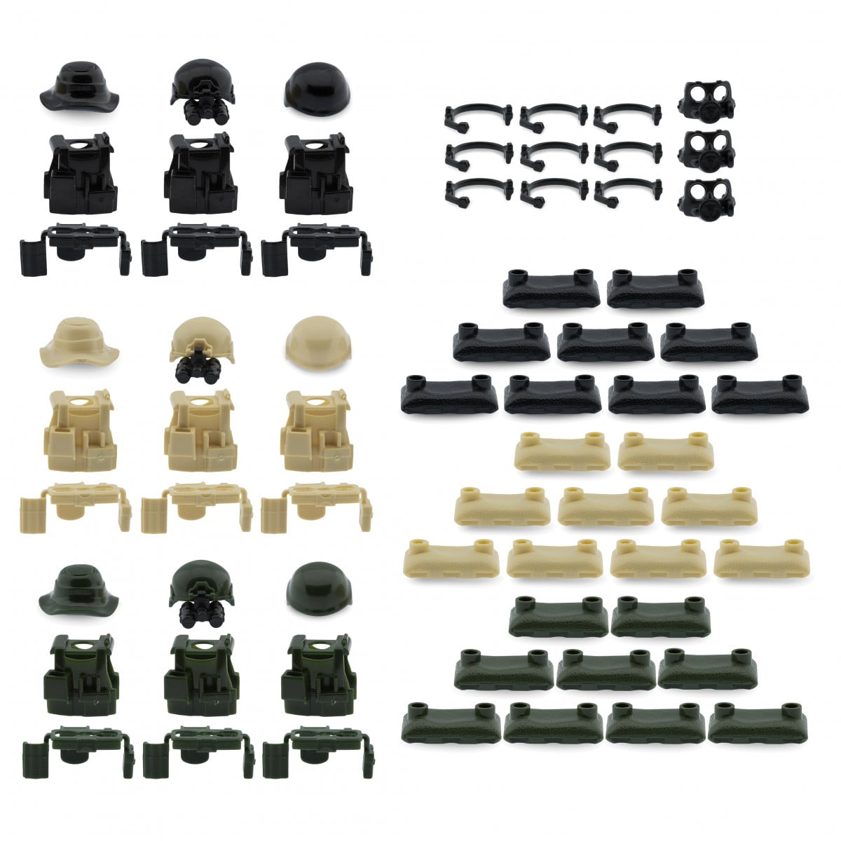 250pcs custom LEGO Minifigure Toy Guns Military Minifigure Weapon Army lot New 