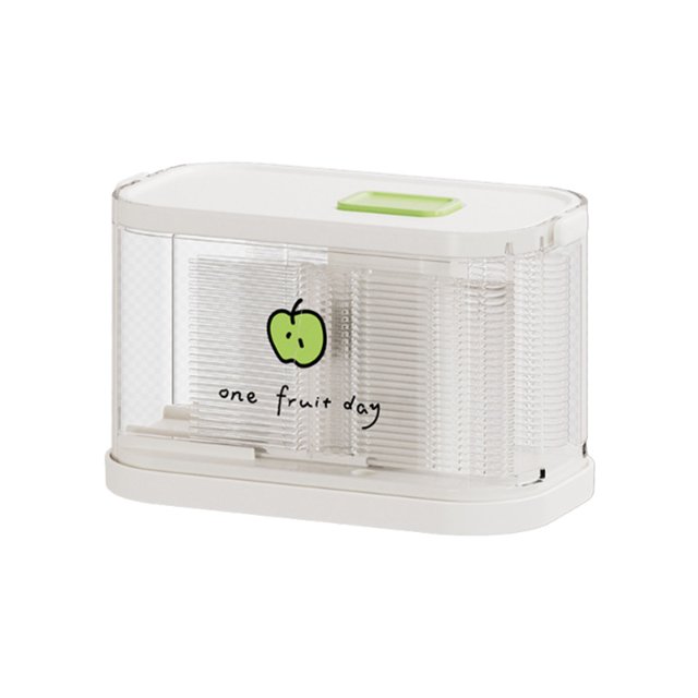 Danhjin Storage Tanks Push-type Disposable Fruit Fork Box Fruit Fork Container Large Capacity Storage Push-type Reusable Fruit Fork Canned Cake Dessert Pick