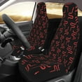 thumbnail image 2 of Sikiie Red Snake Car Seat Protector 2 Pack Car Seat Cushion Mat, Car Seat Covers for SUV, Truck, Van, 2 of 7