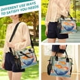 thumbnail image 5 of FORMRS Insulated Lunch Bag for Work School Unisex Large Capacity Cooler with Shoulder Strap, Blue Goldfish Bowl, 5 of 6