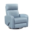 thumbnail image 3 of OakvillePark Bramblecrest Leather Match Swivel Glider Reclining Chair, Blue, 3 of 14