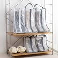 thumbnail image 4 of Boot Storage Bag Botte Debout Imperméable Résistante à l'Humidité et à la Poussière avec Fermeture Éclair pour Voyage, 4 of 7