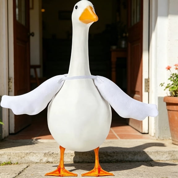 Porch Goose Replacement Wings, 23 Inch Poseable Goose Arms for Concrete Porch Goose Outfits, Outdoor Patio Yard Lawn Decor Accessory