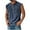 Navy, variant on LODIENY Tank Tops Henley Shirts for Men Sleeveless Gym Workout Running Beach Summer Vintage Button Down V Neck Solid Muscle T-Shirts with Pockets Army Green L