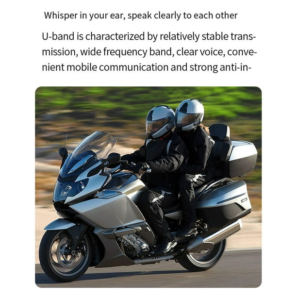 Moto Bluetooth avec Casque Bluetooth Casque Étanche Système de  Communication Universel pour ATV Dirt Bike Moto 