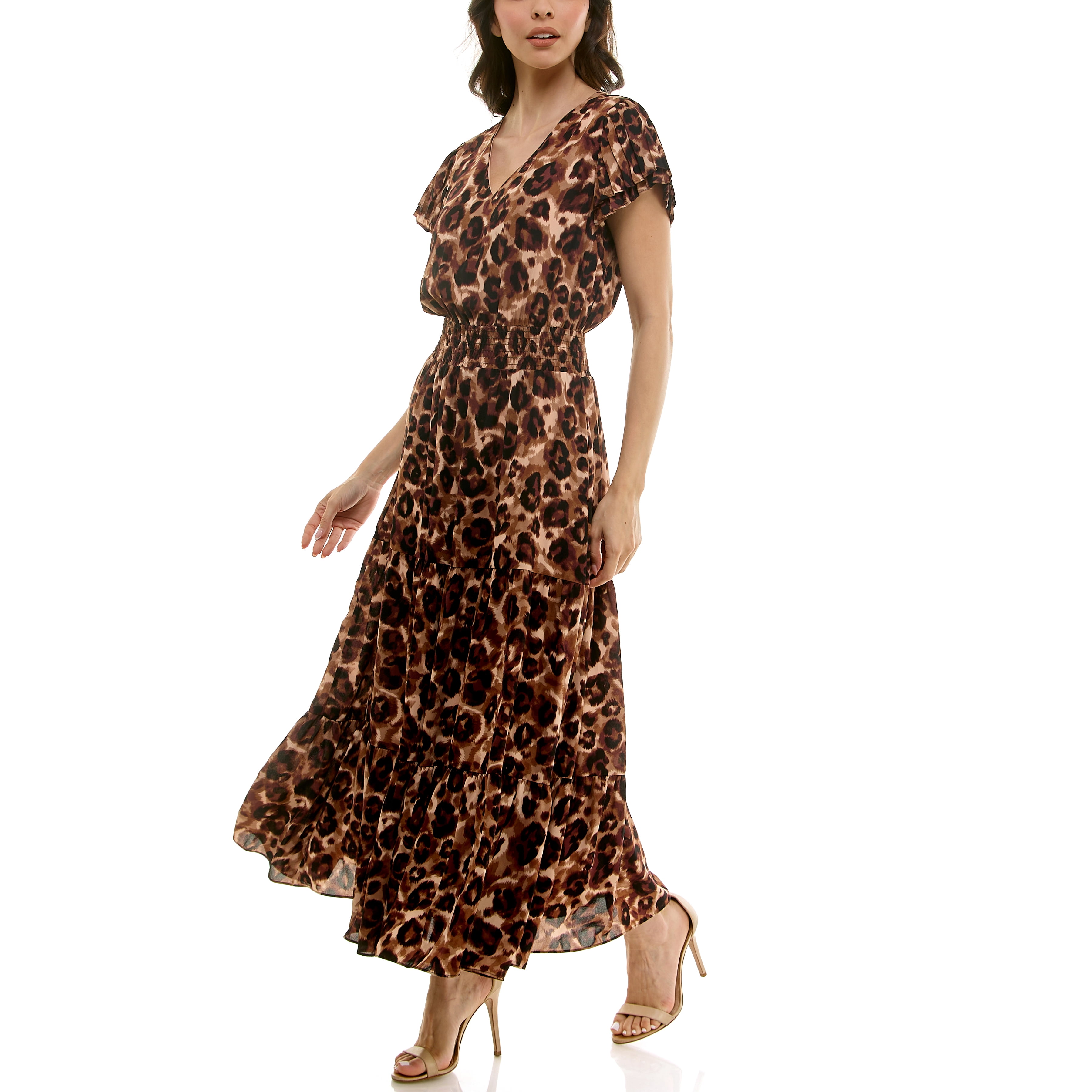 Nanette Lepore Women's Flutter Sleeve Midi Dress, Sizes XS-XXXL