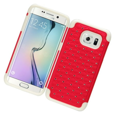 - Samsung Galaxy S7 Edge Case, by Insten Rubberized Hard Snap-in Case Cover With Diamond For Samsung Galaxy S7 Edge
