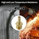thumbnail image 3 of Conectores de manguera de latón 3/8" 1/2"NPT macho recto para aire, agua, aceite, gas, combustible 2 piezas tono dorado, 3 of 6
