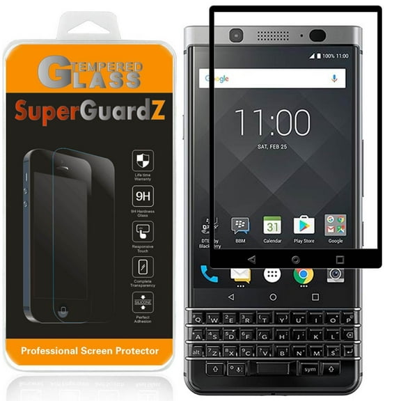For BlackBerry Keyone / BlackBerry Mercury - SuperGuardZ Full Cover Tempered Glass Screen Protector, 9H, Edge-To-Edge Protection, Anti-Scratch