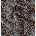 thumbnail image 1 of Soimoi Gray Poly Georgette Fabric Wild Animal Skin Print Fabric by The Yard 42 Inch Wide, 1 of 6