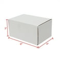 thumbnail image 6 of IVV Mailer Boxes Small 6"L x 4"W x 3"H, 50-Pack, Corrugated Cardboard Box for Moving, Shipping and Storage, White and Yellow, 6 of 10