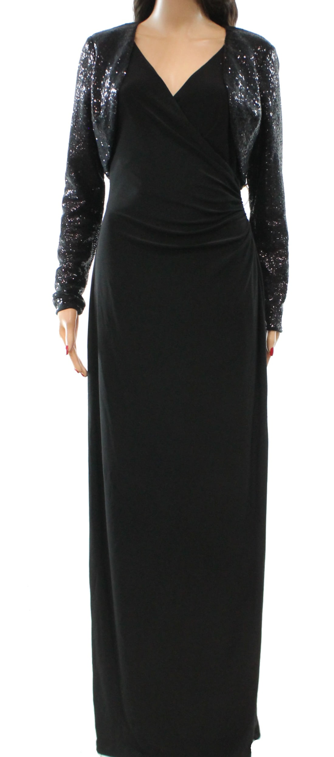 ralph lauren evening gowns long sleeve