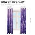 thumbnail image 2 of Lavender Flower Blackout Curtains, Watercolor Pattern Window Treatment Grommet Curtains for Bedroom Thermal Insulated Window Curtains for Living Room 2 Panel Set, 2 of 5