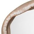 thumbnail image 2 of Accent Mirror with Abstract Rattan Encasing, Beige and Cream- Saltoro Sherpi, 2 of 5