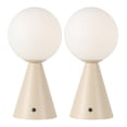 thumbnail image 5 of JONATHAN Y Macie 11.75" Modern Minimalist Globe Rechargeable/Cordless Dimmable Integrated LED Table Lamp with Touch Sensor, Almond (Set of 2), JYL7159C-SET2, 5 of 6