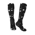 thumbnail image 4 of Fotbe Crescent and Stars print Women's Men's Novelty Crew Socks Cotton Socks Knee High Socks for Walking,Running,Nurses,Pregnancy, 4 of 9