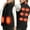 Black, variant on TTHXQING Black Heated Vest for Men Winter Quilted Heated Vest Insulated Hiking Zip Heated Vest M