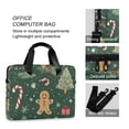 thumbnail image 4 of FORMRS 16" Laptop Bag Carrying Sleeve Case with Handle Travel Shoulder Briefcase, Christmas Gingerbread, 4 of 8