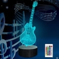thumbnail image 1 of Lámpara de guitarra eléctrica Attivolife con luz nocturna 3D y mando a distancia, 1 of 9