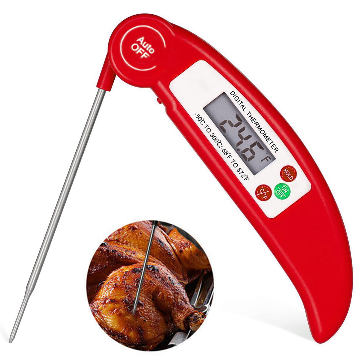 Digital Probe LCD Thermometer Temperature Cooking BBQ Meat Poultry Food Kitchen
