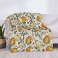 thumbnail image 3 of Yiaed Autumn Pumpkins Leaves Print Blanket Throw Blanket Soft Cozy Flannel Blanket for Home Bed Sofa Couch Chair-80"x60", 3 of 6