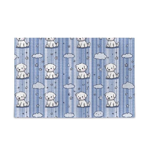 500 Piece Jigsaw Puzzle for Adults Cute Cartoon Puppy Thick Wood-Paper Composite with Letter on Back Tight Interlock Challenging Home Decor Family Game Gift