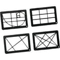 thumbnail image 1 of BELOVING 4Pcs View Find View Catcher with Chain Sturdy Proportion Ruler Compact Composition Viewfinder for Sketching Viewer Painting pp, 1 of 10