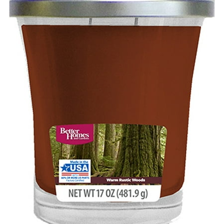 Memorial Candle Set - Better Homes & Gardens Warm Rustic Woods Candle, 17 oz