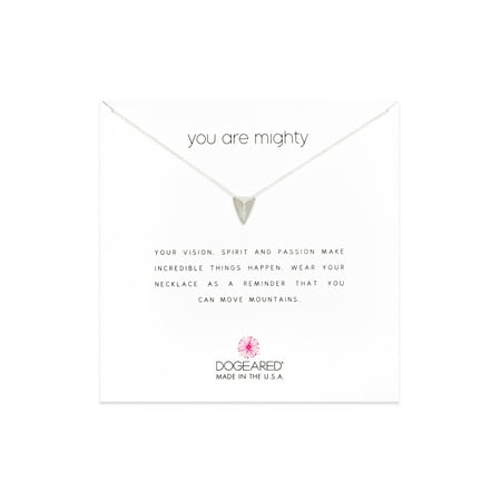 Dogeared Best Mom Necklace - Dogeared You Are Mighty Pyramid Sterling Silver Necklace