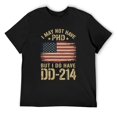 thumbnail image 3 of DD214 Alumni Official Men's Cotton Short Sleeve HD Print Tee for Casual T-Shirt Crew Neck Top Black XL, 3 of 7