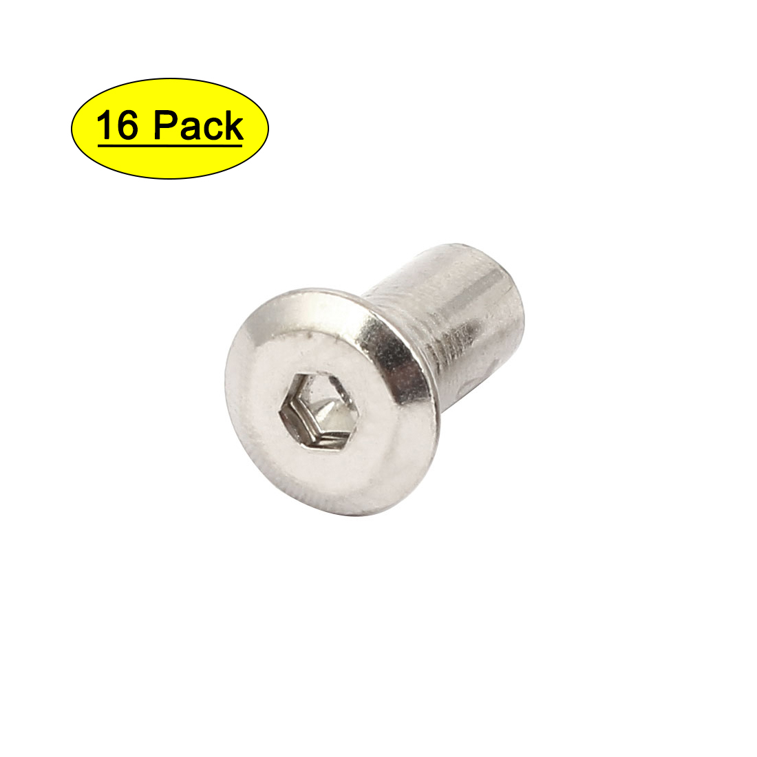 M6x15mm Female Thread Hex Socket Head Nut Furniture Fittings 16pcs