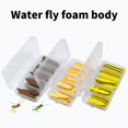 thumbnail image 3 of 15lots Realistic Grasshopper Stimulator Dry Fly Pattern Floating Foams Cylinders for Realistic Imitations, 3 of 9