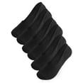 thumbnail image 2 of Gustave 6 Pairs Men's No Show Socks Invisible Low Cut Ankle Socks Non Slip Athletic Casual Short Socks Cotton Boat Shoes Loafer Sneakers Liners "Black", 2 of 11