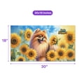 thumbnail image 5 of Pomeranian Hello Summer Sunshine Sunflowers Spring Retro Vintage Doormat Pom Dog Lover Gifts Indoor Outdoor Welcome Mat - 00008, 5 of 5