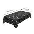 thumbnail image 3 of Btomtd 107.87 x 53.93 inch Spider Pattern Halloween Table Cloth Disposable Plastic Tablecloth Horror Theme Table Cloth Festive Party Use, Black, 3 of 6