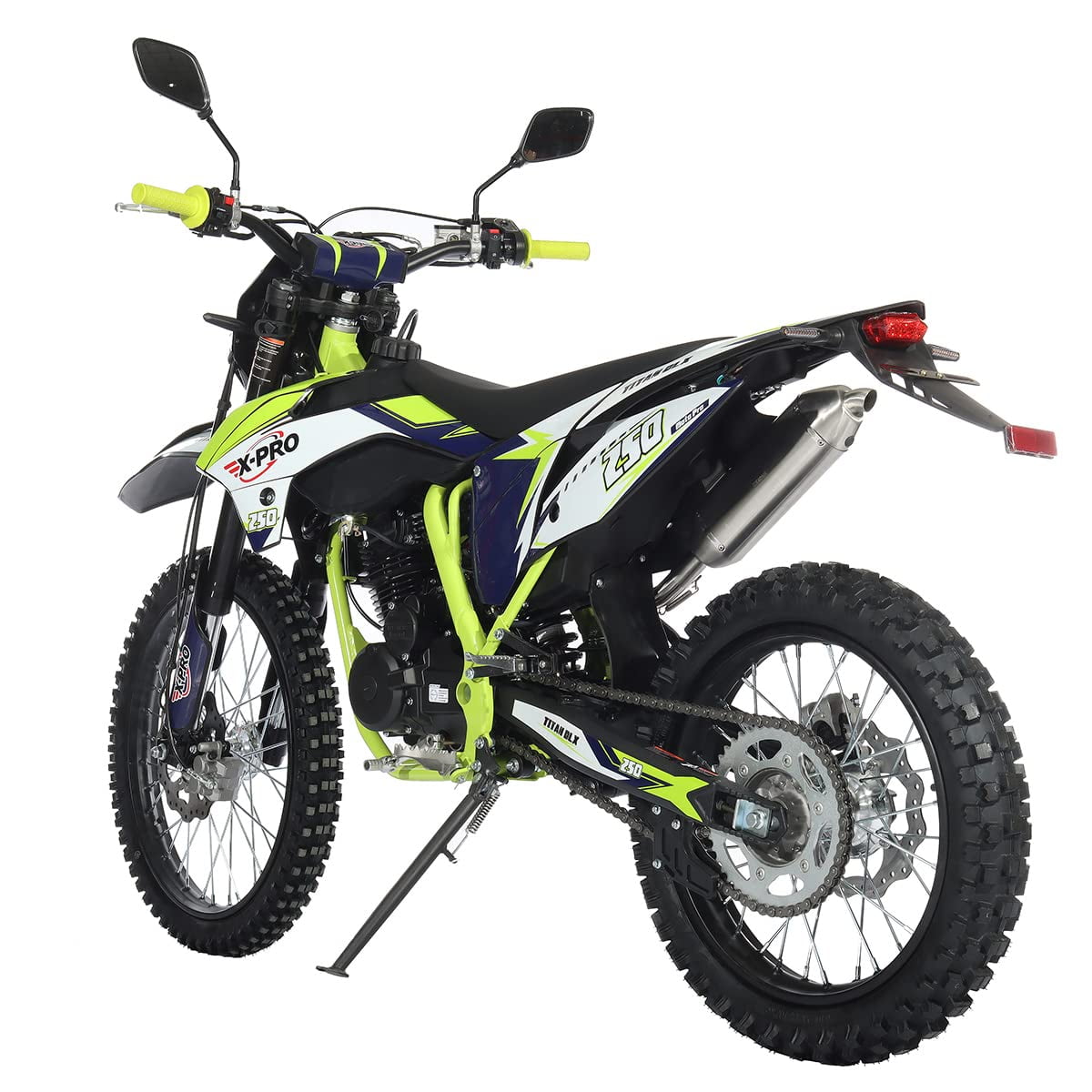 X-Pro Brand New Titan Dlx 250cc Dirt Bike, All Lights and 5 Manual Transmission, Kick/E-Start