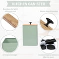 thumbnail image 5 of PERFNIQUE Kitchen Canisters, Airtight Canister Sets of 4 for Kitchen Counter, Sage Green Kitchen Accessories, Coffee Tea Sugar Flour Spice Tin Jars Food Storage (Sage Green), 5 of 7