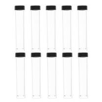 RENACLIPY Set of 10 Transparent Plastic Graduated Sample Bottles, Empty Vials for Medical, Laboratory, Injection, and Storage Use
