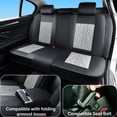 thumbnail image 6 of Fit for Ford Mustang mach-e 2022, Wear-Resistant Faux Leather 5 Piece Full Set Anti-Slip Lining Refresh Car Interior, Black and Gray Car Seat Covers, The GT model is not suitable, 6 of 9