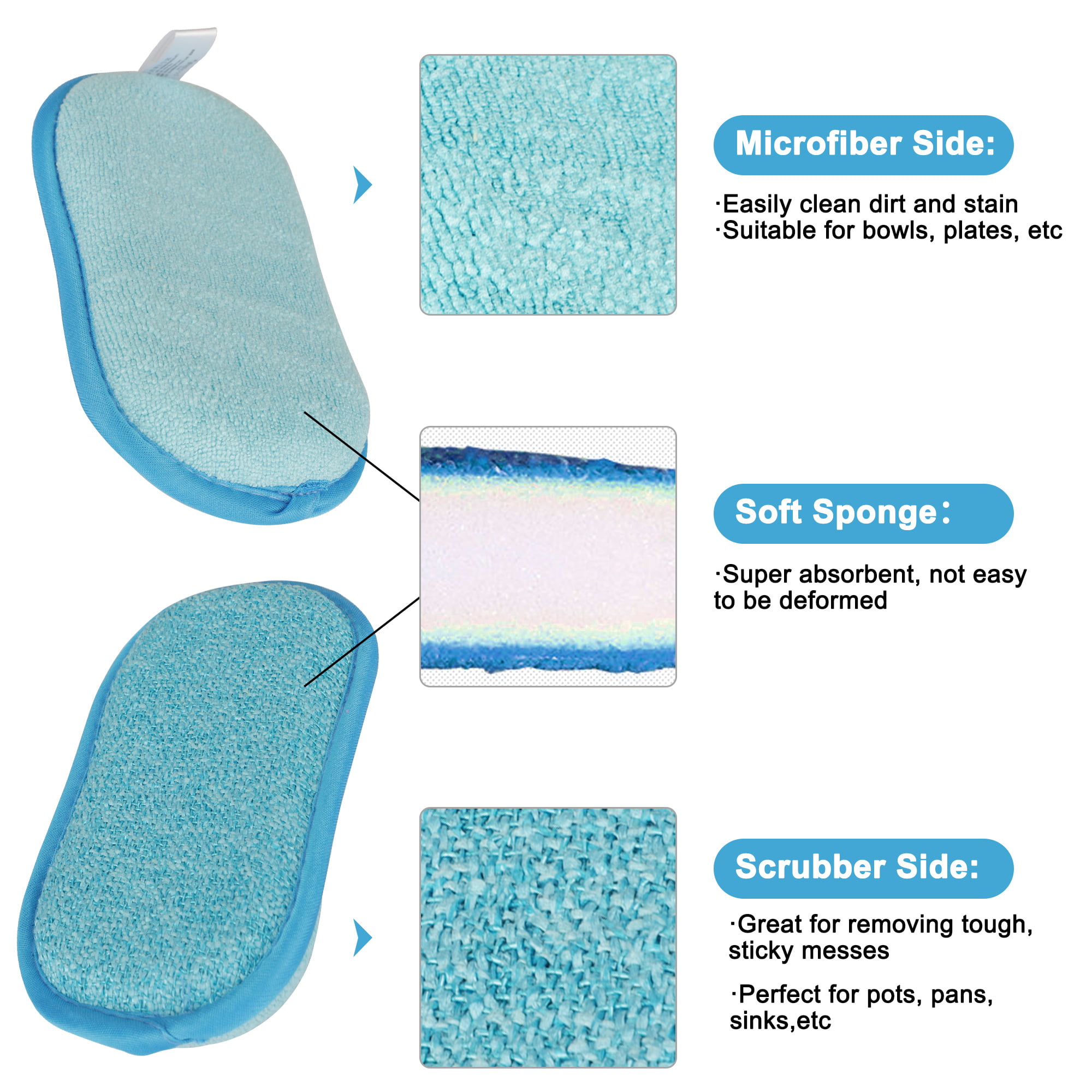 ScrubSaviour™ - Double Sided Cleaning Sponges (10 Pack)