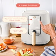 Beautiful 3 Qt Air Fryer with TurboCrisp Technology, EverGood Ceramic Nonstick Coating, White Icing by Drew Barrymore