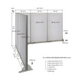 thumbnail image 2 of GOF L-shaped Freestanding Partition 120”D x 126”W x 72”H, Office Room Divider, Privacy Screen, Workstation Cubicle, 2 of 12
