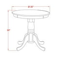 thumbnail image 3 of EST-MAH-TP East West Furniture Amazing Small Dining Table with Oak Color Table Top Surface and Asian Wood Kitchen Table Pedestal Legs - Oak Finish, 3 of 3