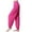 Hot Pink, variant on XIAONU Womens Joggers baggy Sports Flat Waist Yoga Pants With Pockets Solid Color Trendy Oversize pleasure Trousers